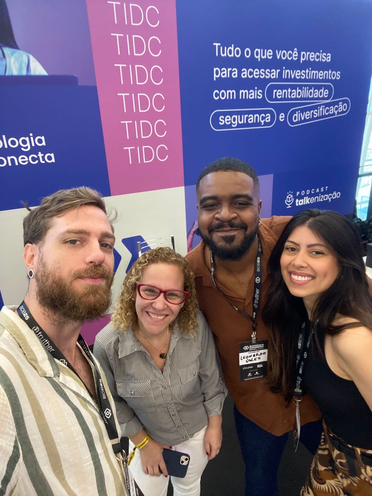 Ativação de marca da Liqi no evento