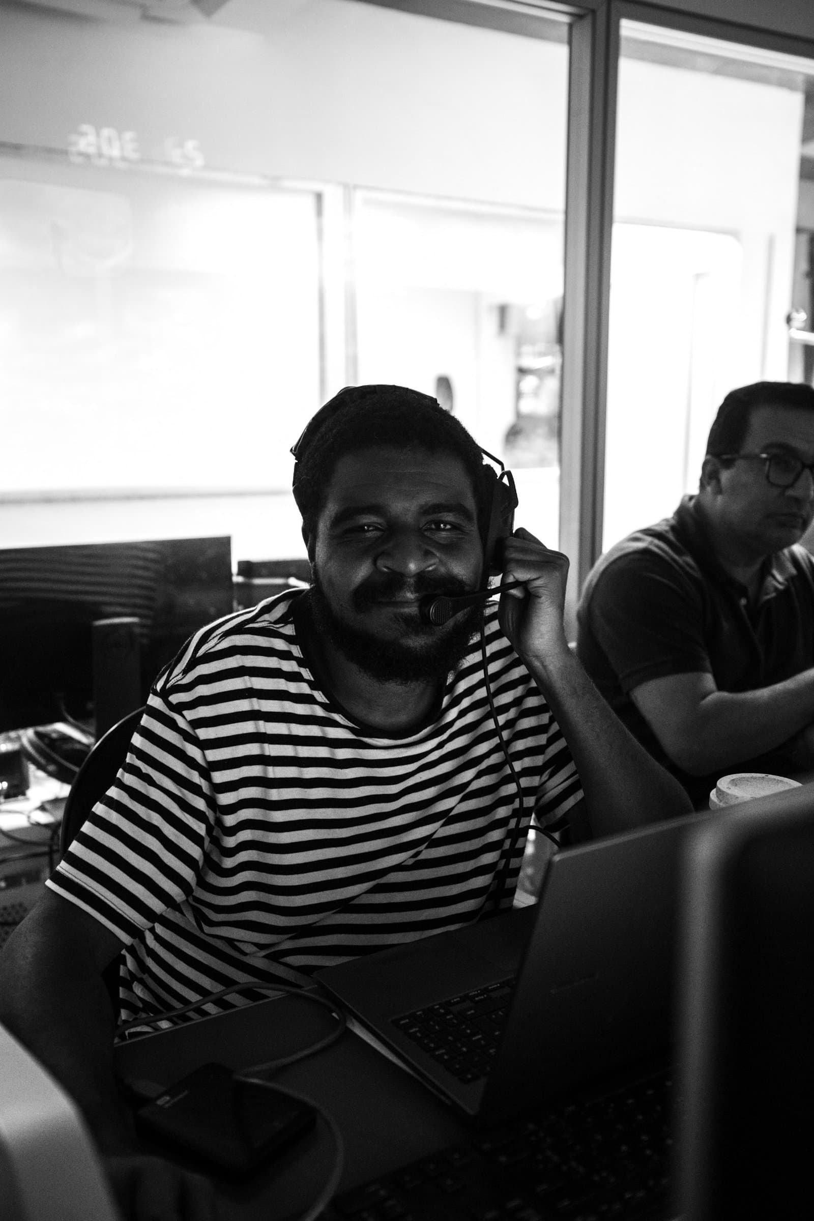 Coordenando o switcher durante a transmissão ao vivo